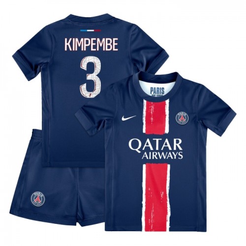 Ensemble Maillot Paris Saint-Germain Presnel Kimpembe 3 Domicile 2024-25 Enfant Ensemble Maillot Paris Saint-Germain Presnel Kimpembe 3 Domicile 2024-25 Enfant